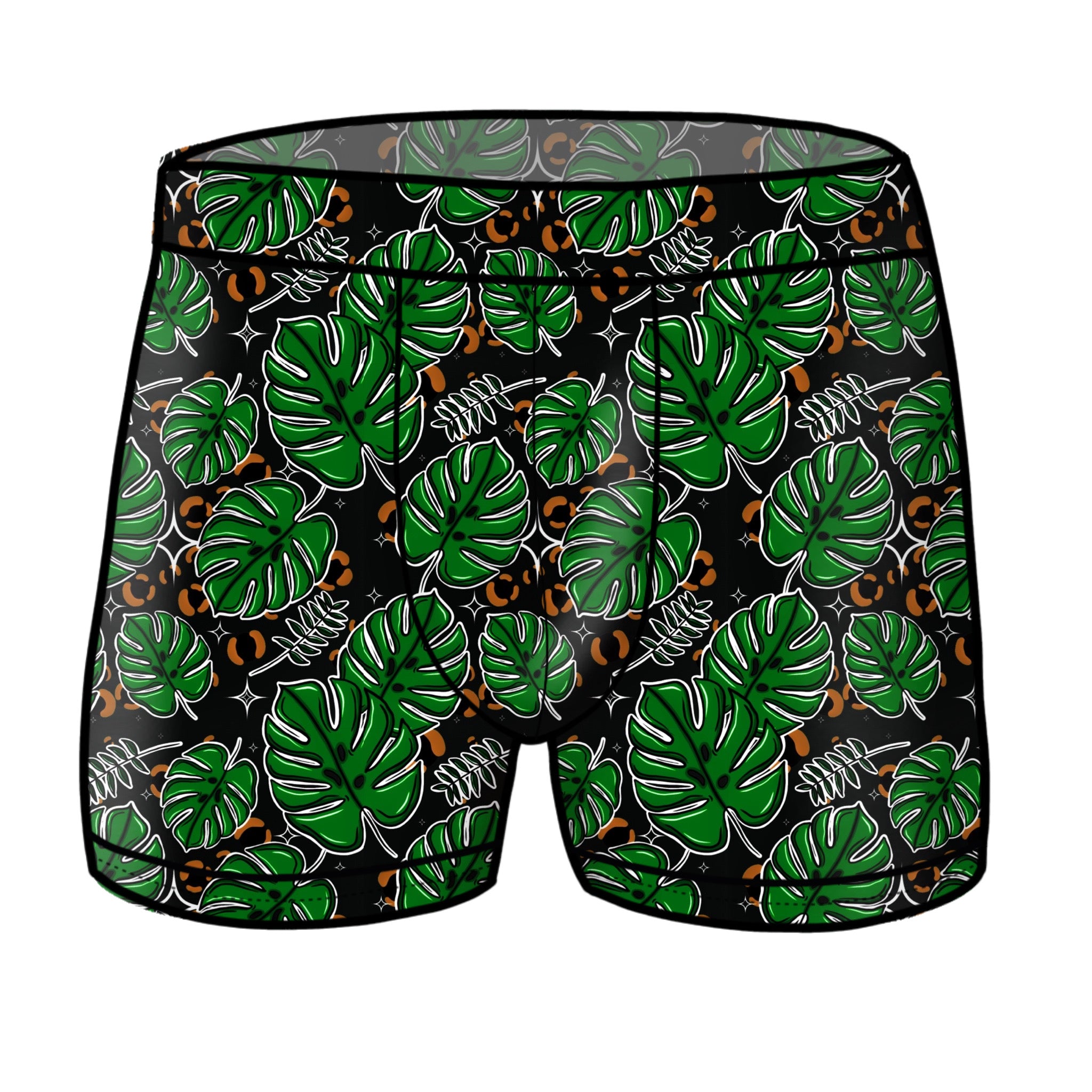 Boxers | Monstera Plant Print | Organic Cotton