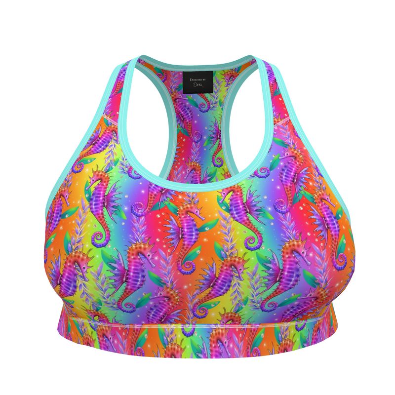 Sports Bralette | Seahorses