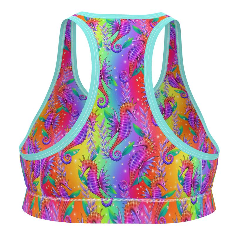 Sports Bralette | Seahorses