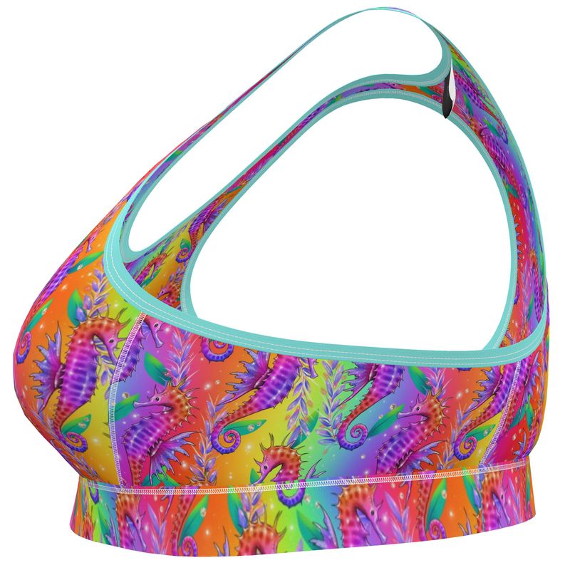 Sports Bralette | Seahorses