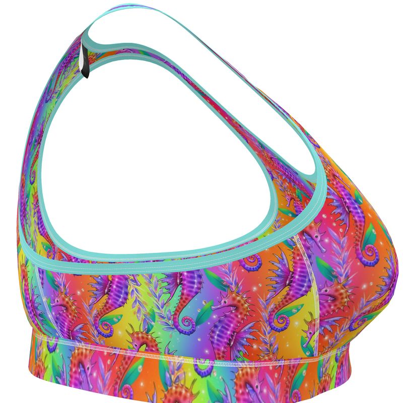 Sports Bralette | Seahorses