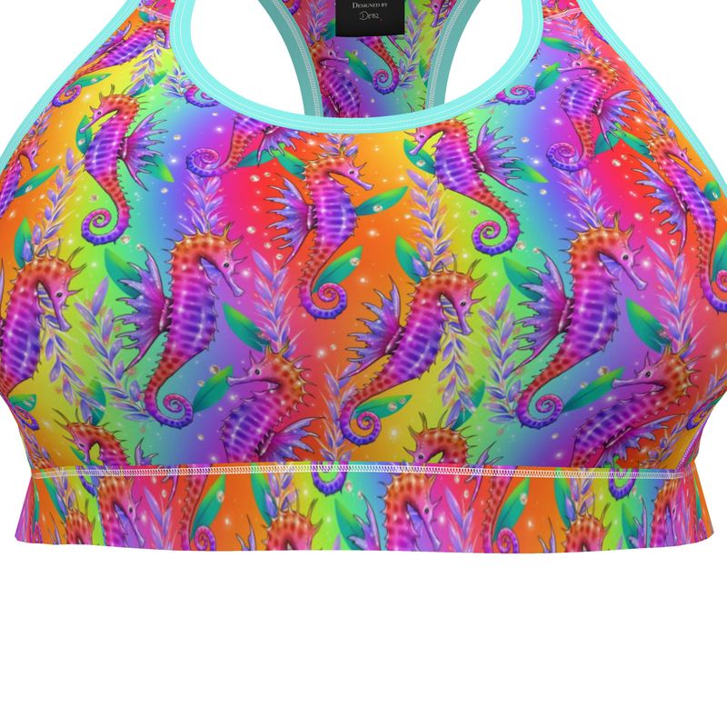 Sports Bralette | Seahorses