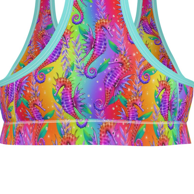 Sports Bralette | Seahorses