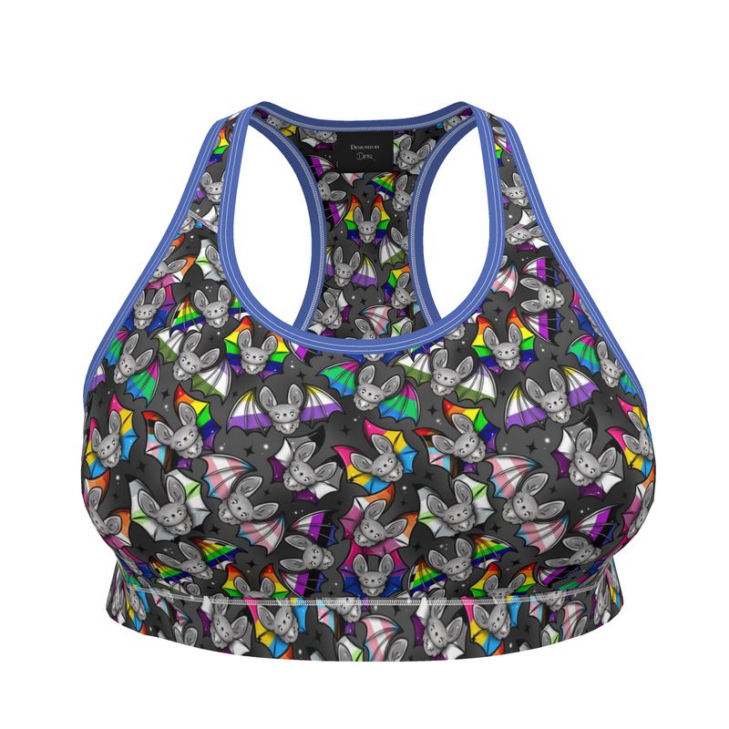 Sports Bra |Wilde Mode Pride Bats | UK Made