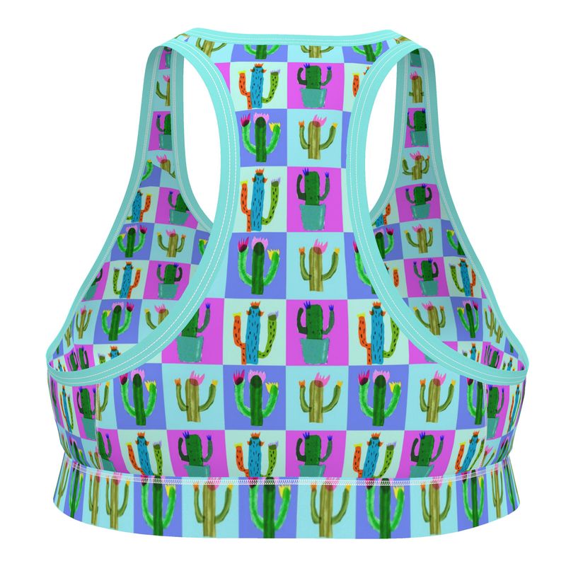 Sports Bralette | Cactus Print