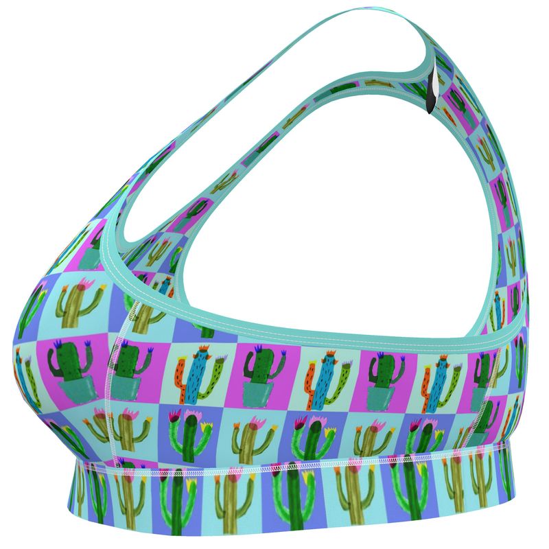 Sports Bralette | Cactus Print
