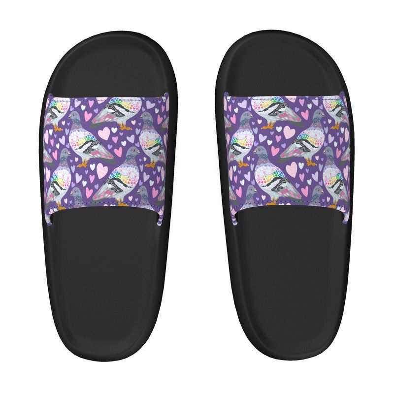 Pillow Sliders | Cute Pigeons | UK Made