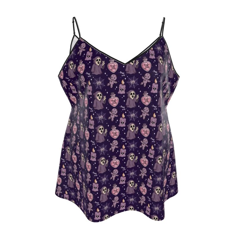 Mini Satin Slip Dress | Gothic Hex Appeal | Uk Made XS-7XL