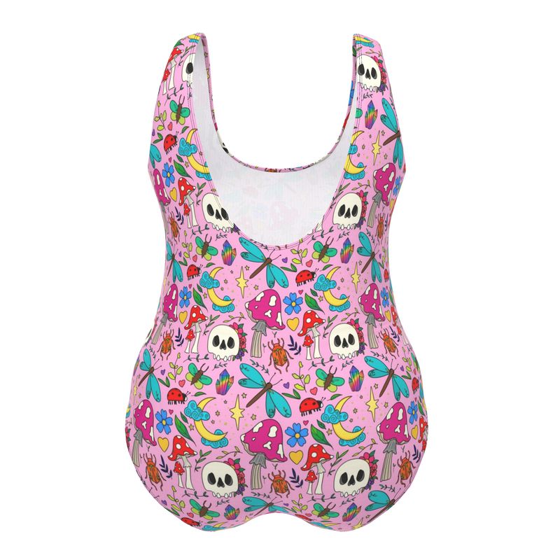 Designer Swimsuit | Bright Spring Pink | UK Made