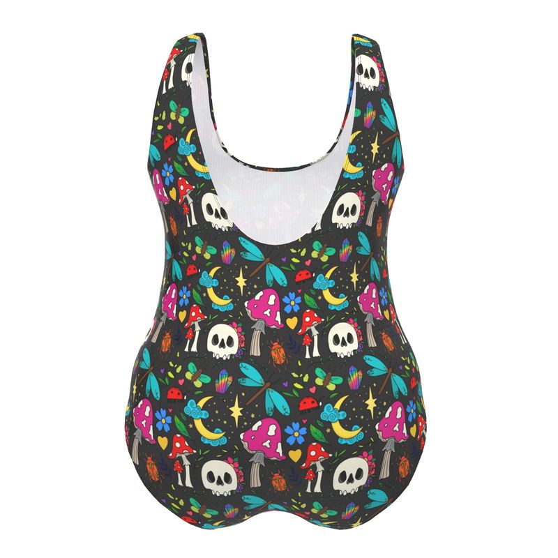 Designer Swimsuit | Bright Spring Goth | UK Made