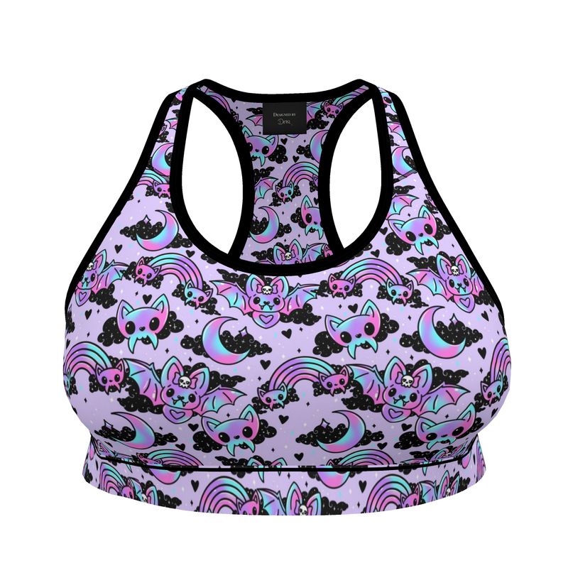 Sports Bralette | Cyber Bats | UK Made