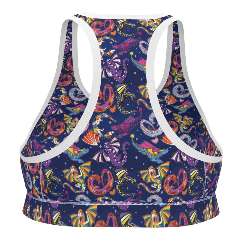 Sports Bra | Wilde Mode Pride Dragons | UK Made