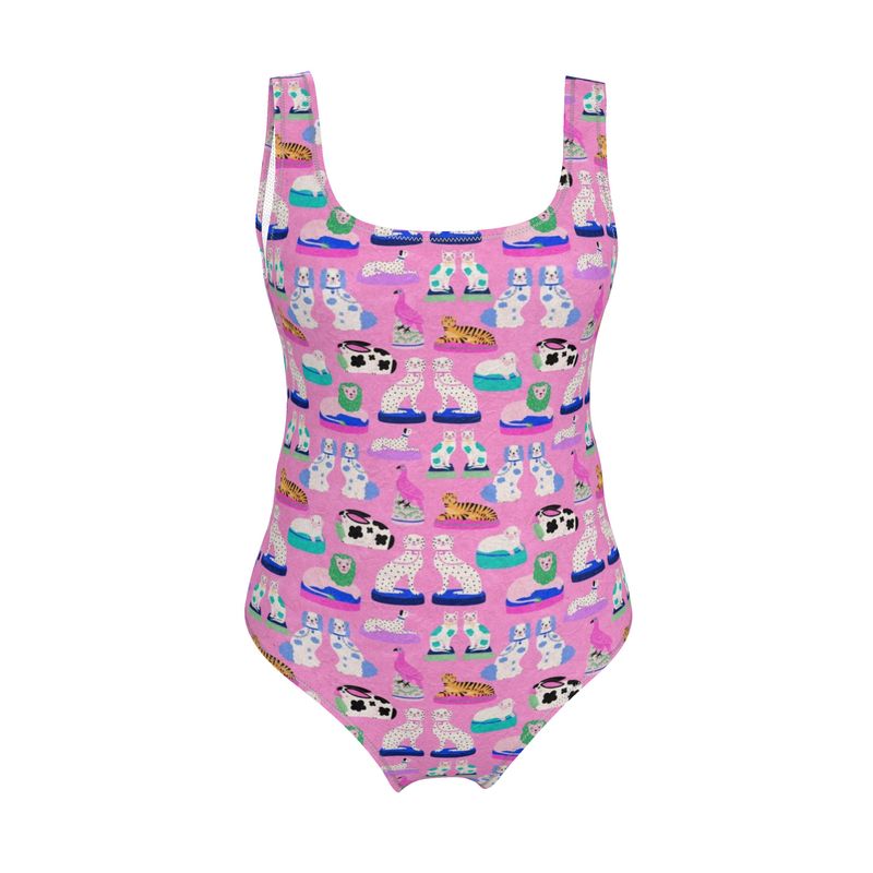 Handmade UK Swimsuit | Sizes 2XS to 7XL | Porcelain Dogs