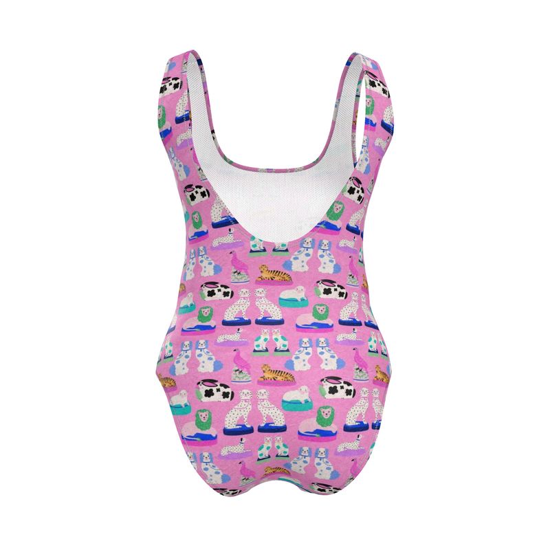 Handmade UK Swimsuit | Sizes 2XS to 7XL | Porcelain Dogs