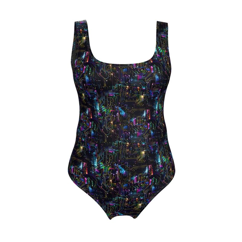 Handmade UK Swimsuit | Sizes 2XS to 7XL | Circuit Board