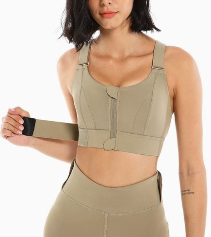 ZIP Front Adjustable Sports Bra | Wilde Mode | Recycled Fabric