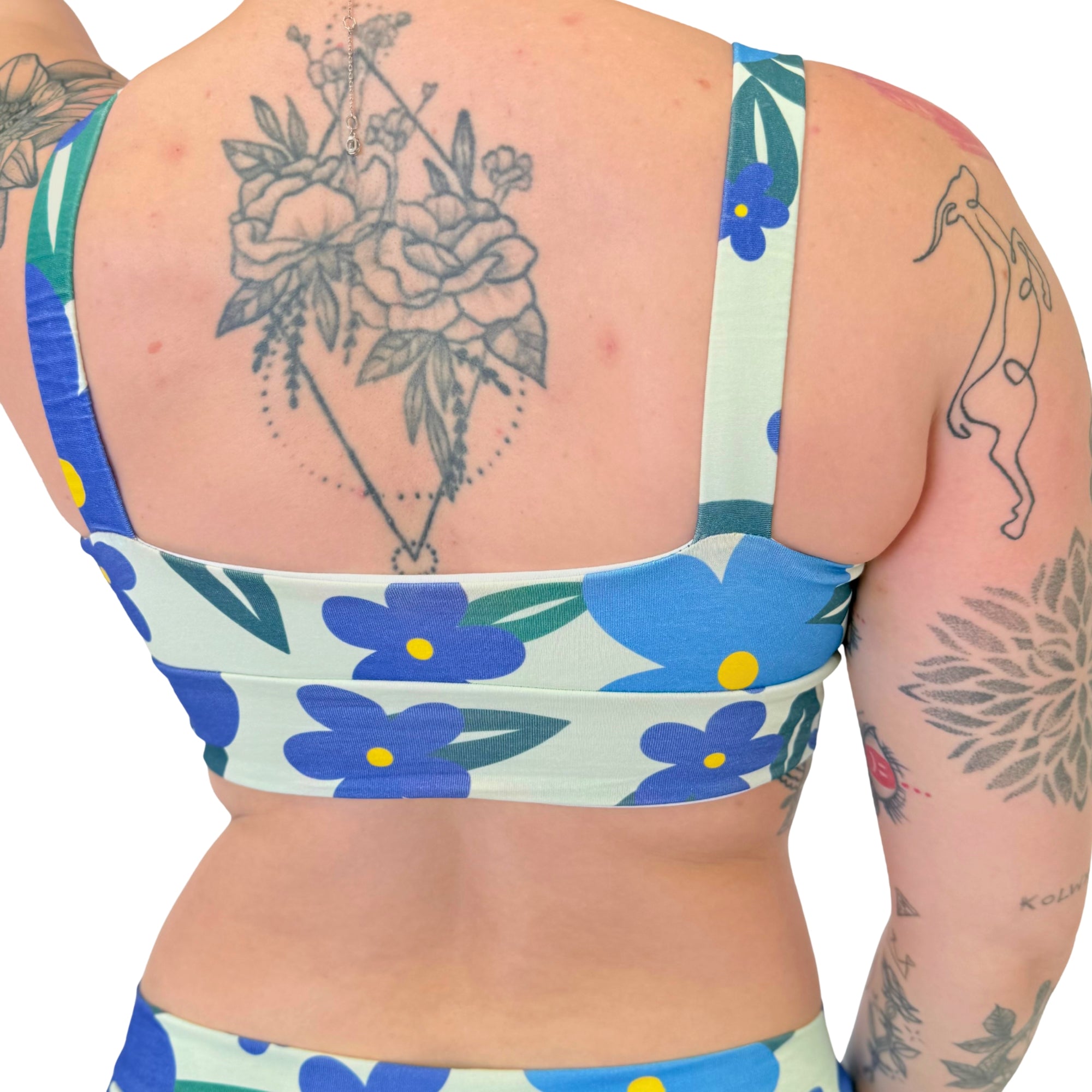 DBD Comfort Bra | Retro Floral Pop | Organic Cotton
