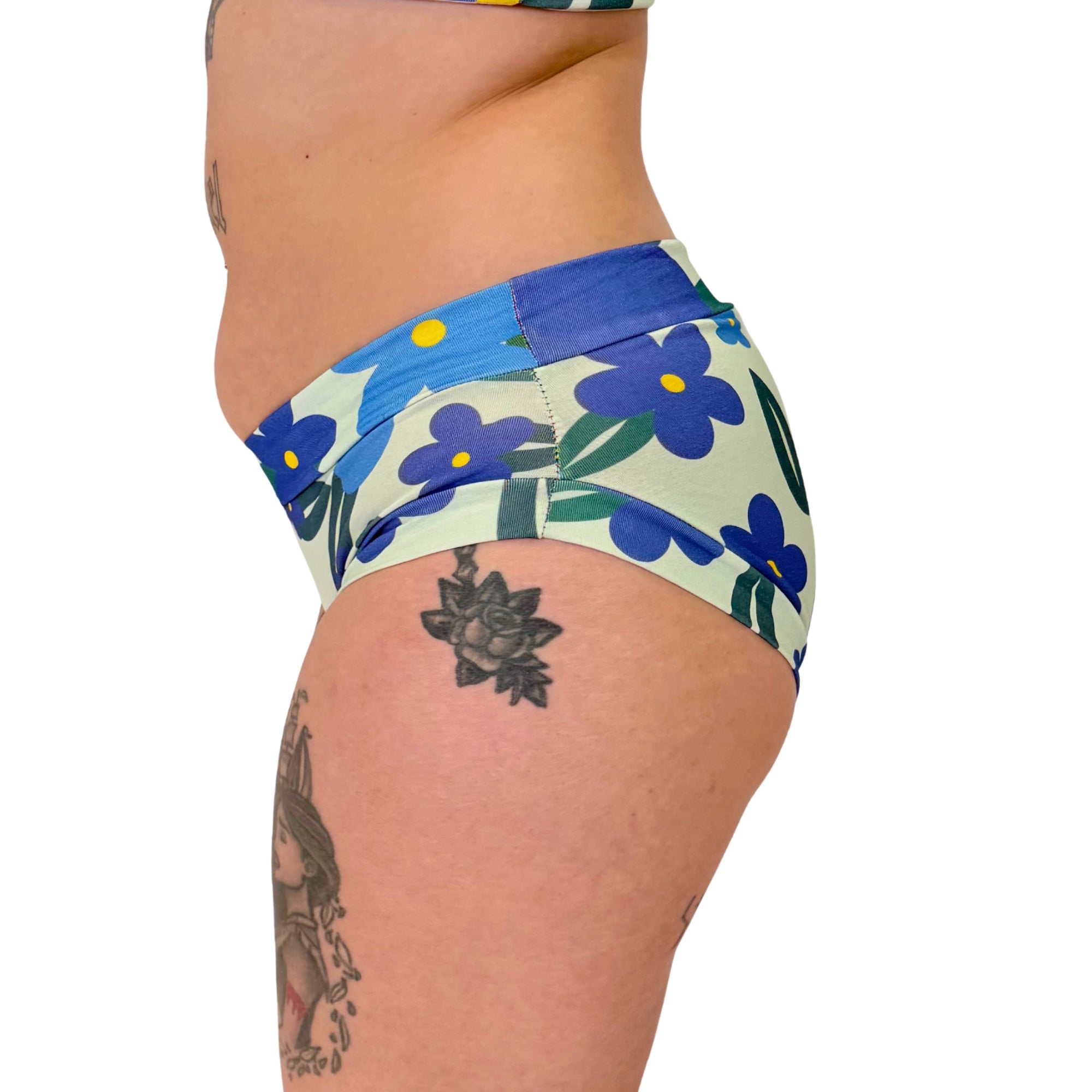 Retro Bloom Floral Pop | Comfort Briefs | Organic Cotton