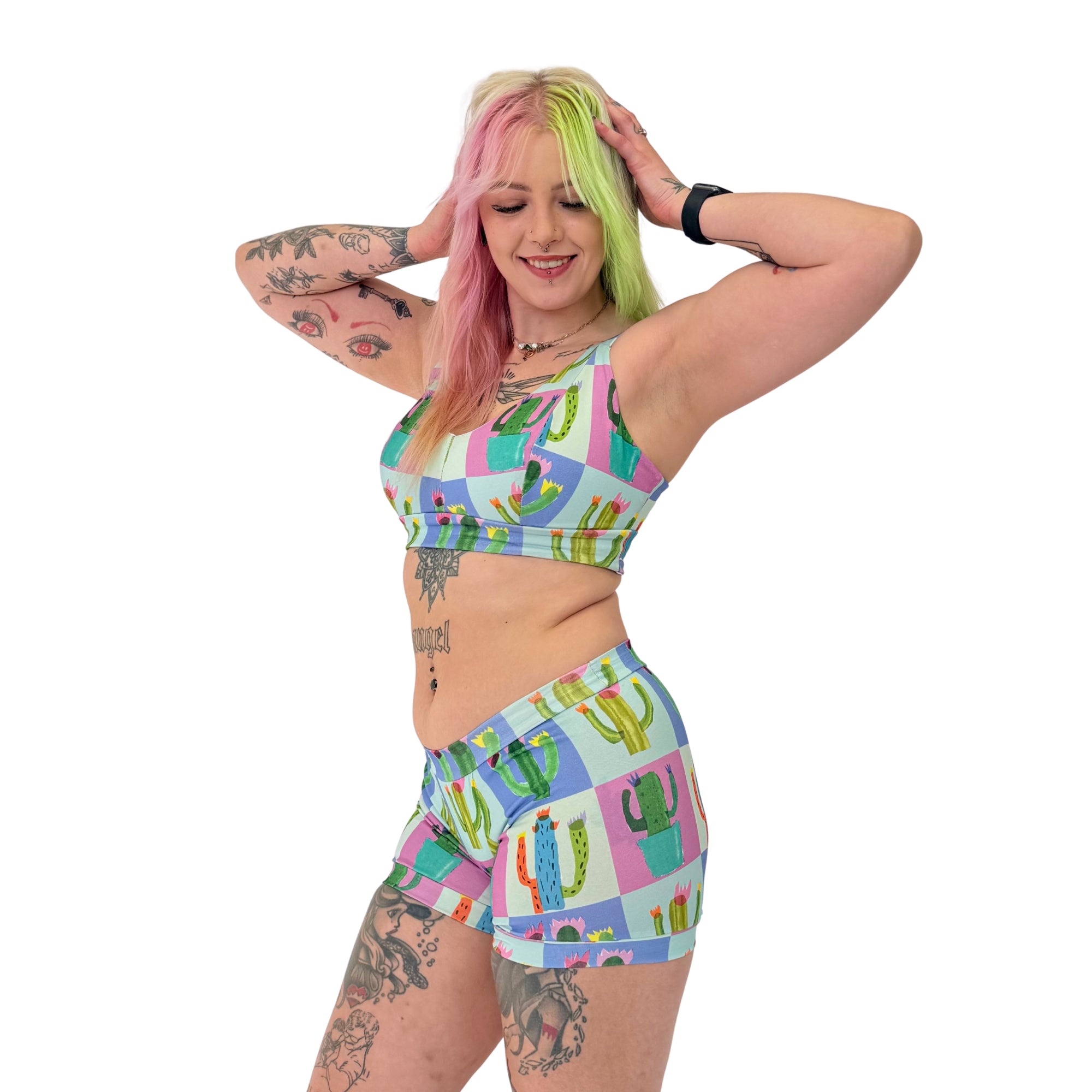 Comfort Boxers | Patchwork Cactus | Organic Cotton