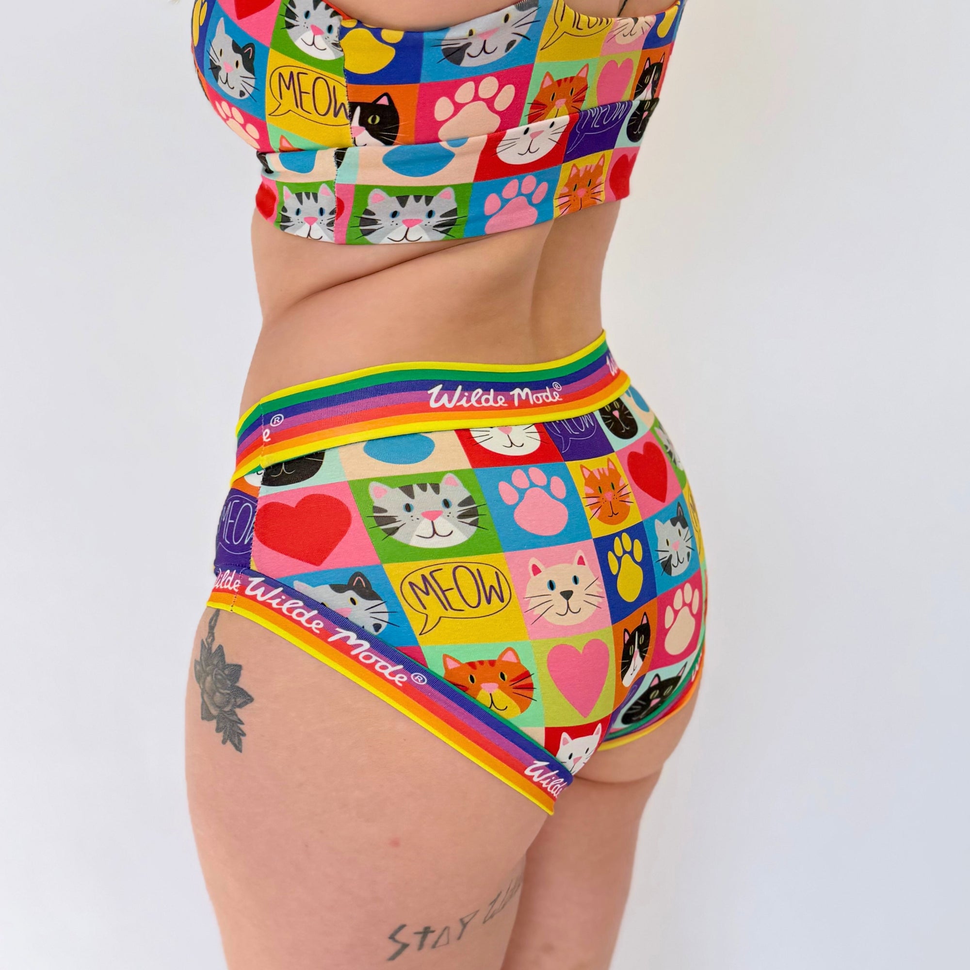 Brief | Wilde Mode Patchwork Cats | Organic Cotton