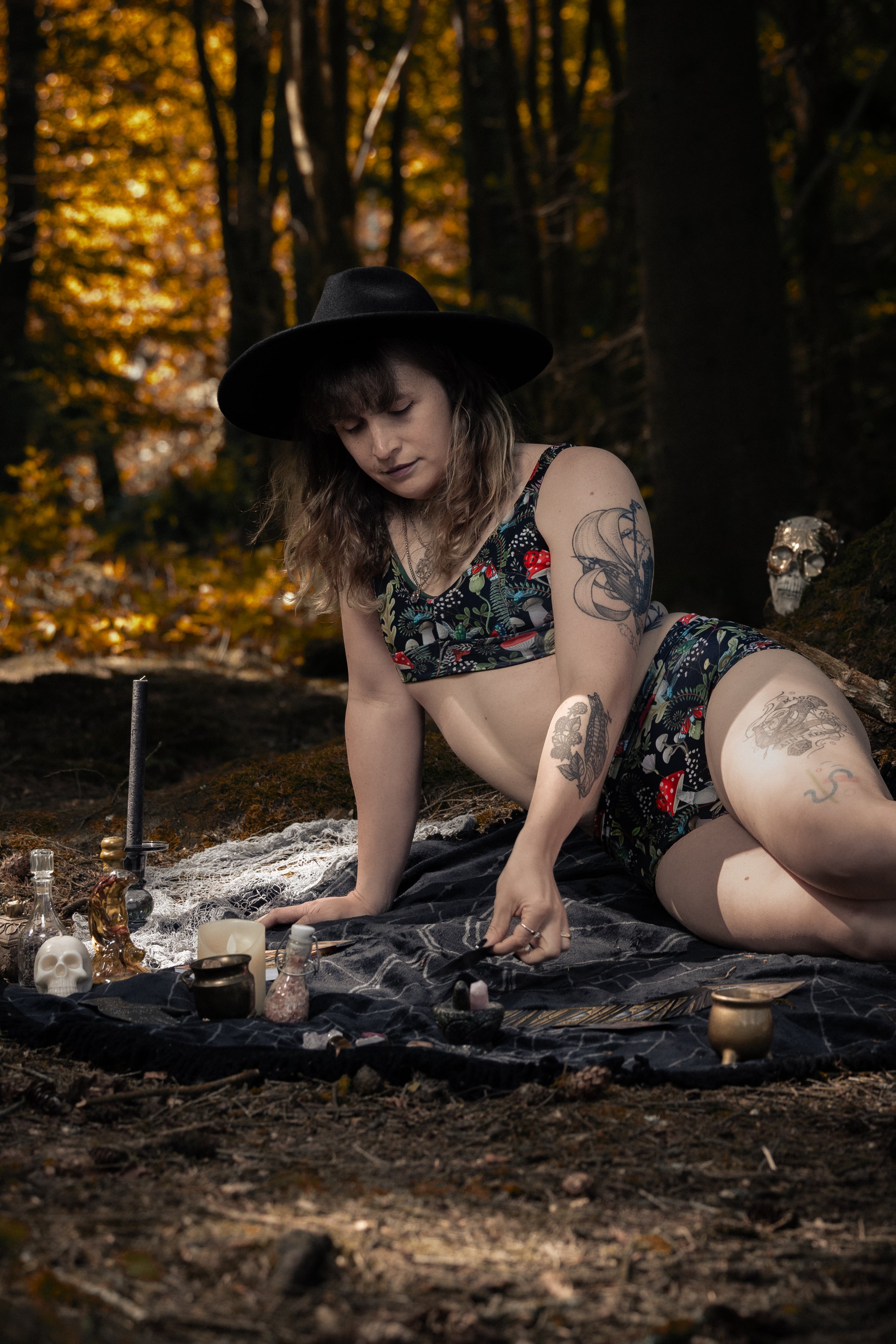 Wilde Mode Comfort Bra | Nightshade Hollow | Organic Cotton