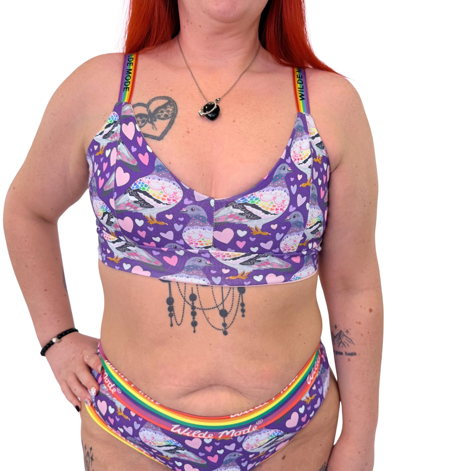 Wilde Mode Comfort Bra | Pigeon Love | Organic Cotton