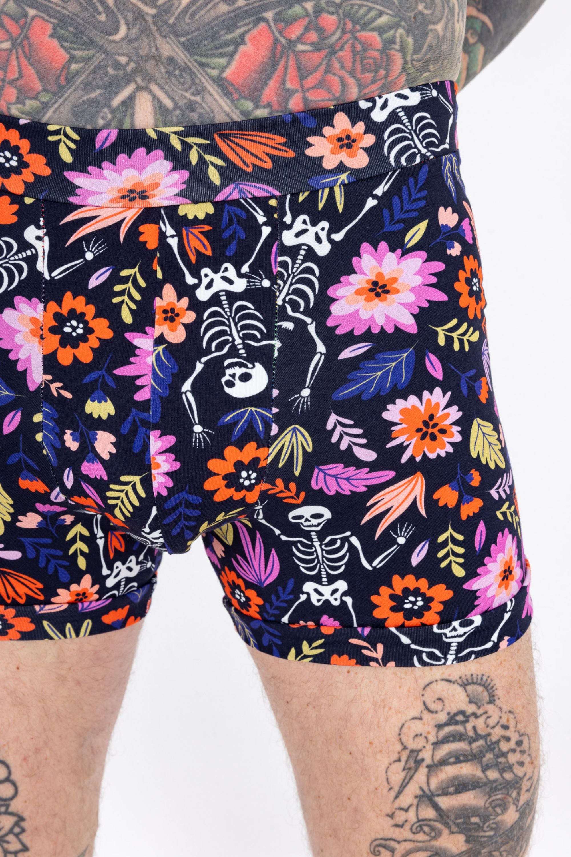 Boxers | Dancing Skeleton Print | Organic Cotton