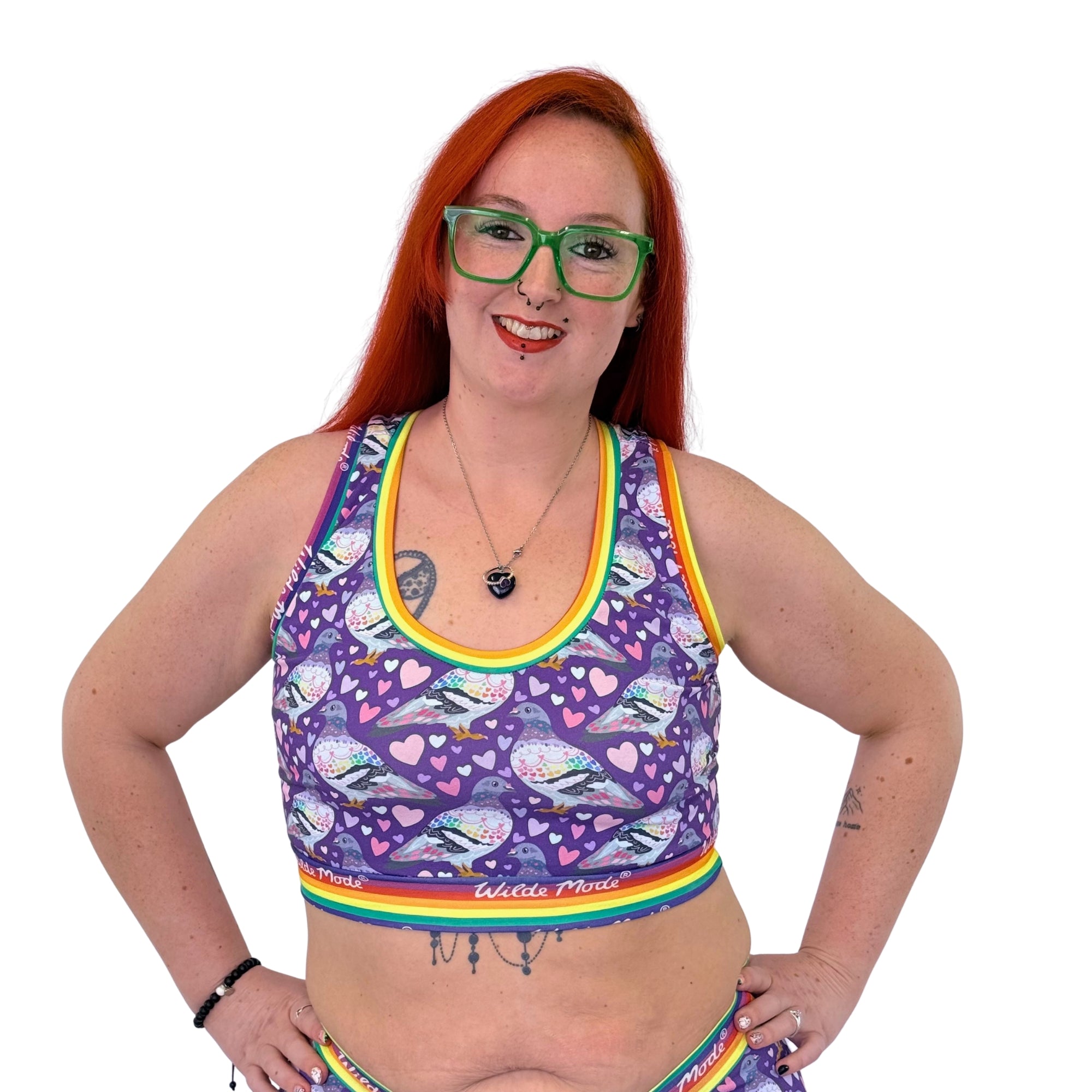 Wilde Mode Comfort Bralette | Pigeon Love | Organic Cotton