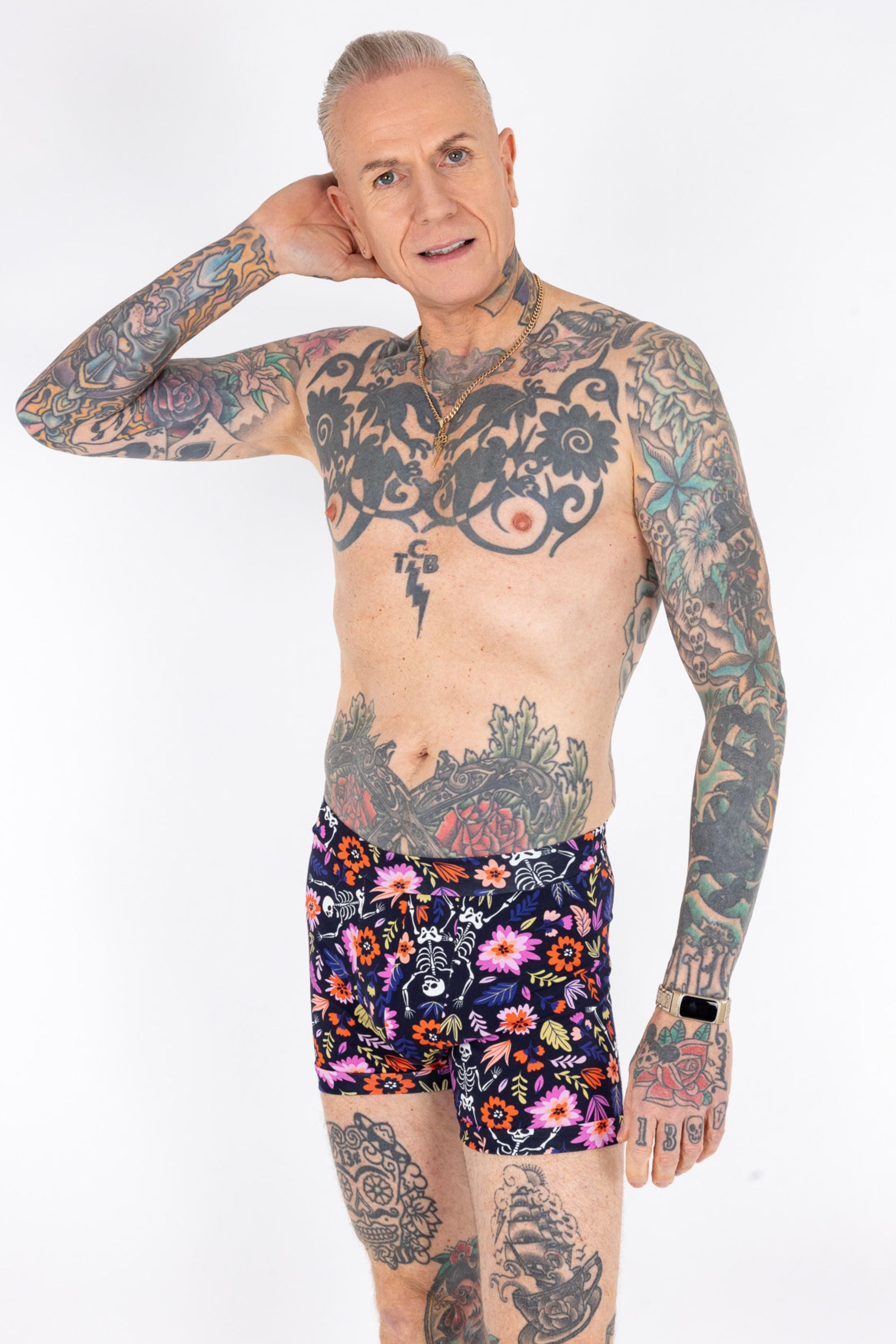 Boxers | Dancing Skeleton Print | Organic Cotton