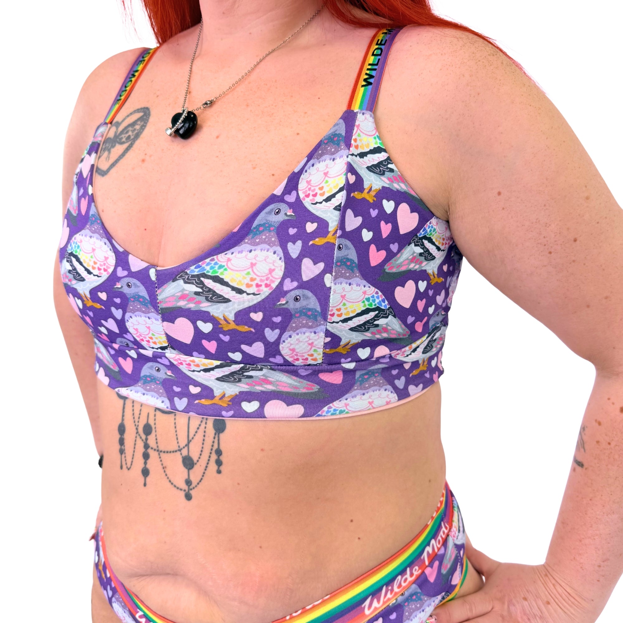 Wilde Mode Comfort Bra | Pigeon Love | Organic Cotton