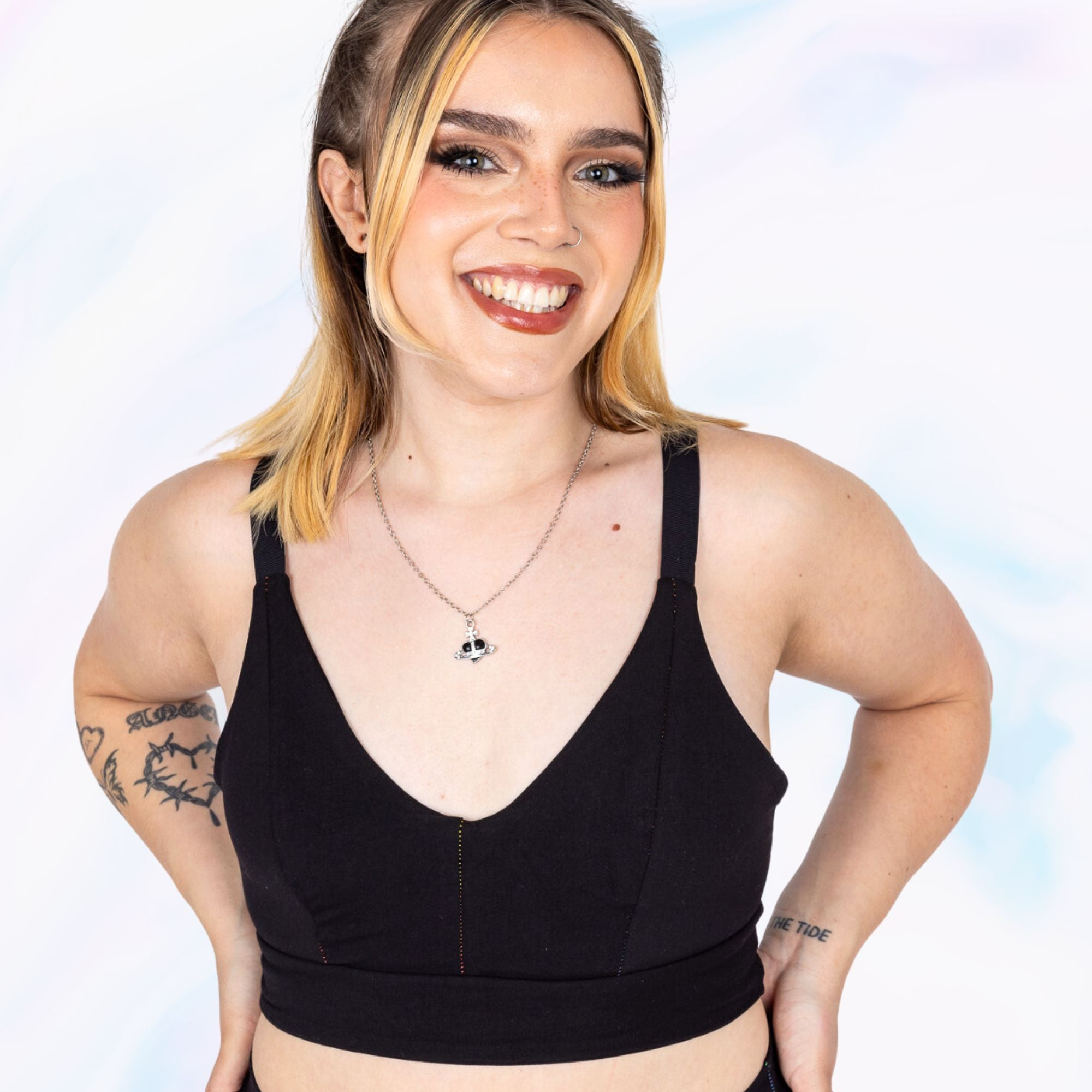 Black Comfort Bra | Organic Cotton | Handmade in Scotland