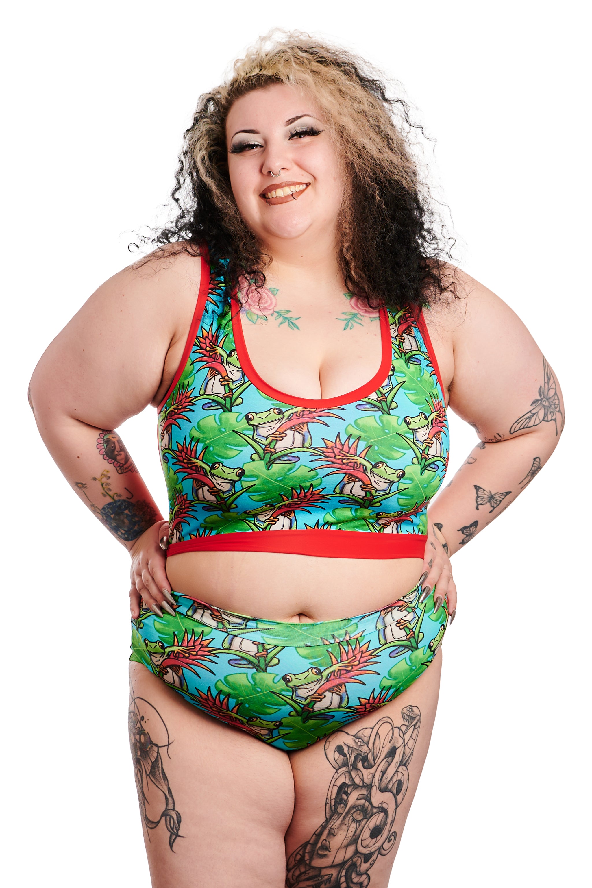 Binder Alternative Comfort Compression Top | Wilde Mode Multi Print | Recycled