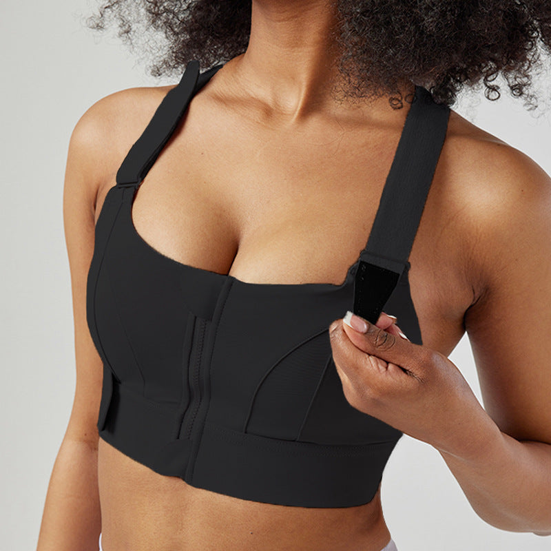ZIP Front Adjustable Sports Bra | Wilde Mode | Recycled Fabric