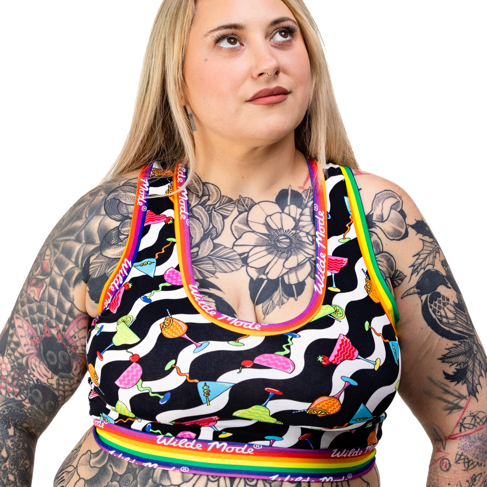Comfort Bralette | Wilde Mode Cocktail Waves | Organic Cotton