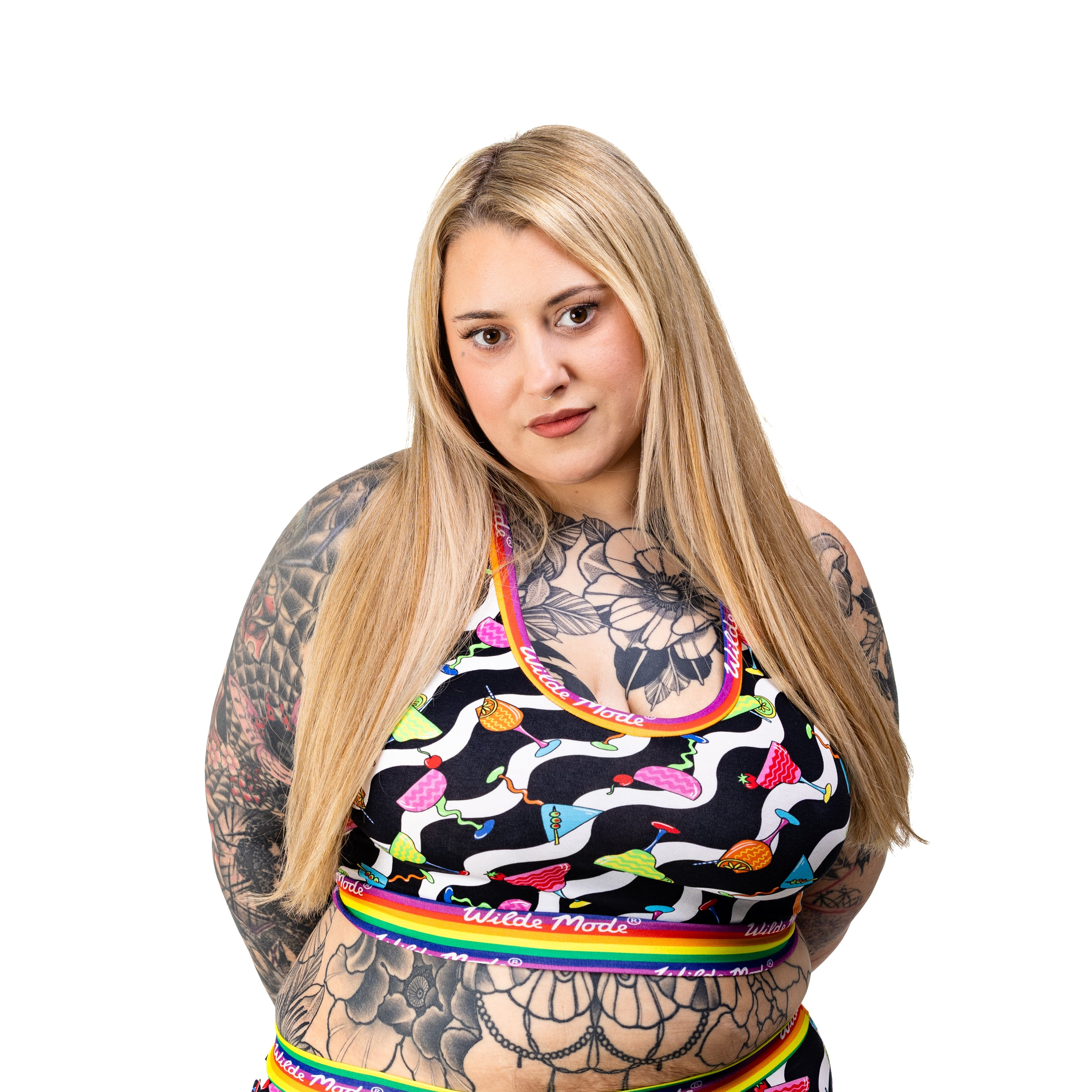 Comfort Bralette | Wilde Mode Cocktail Waves | Organic Cotton