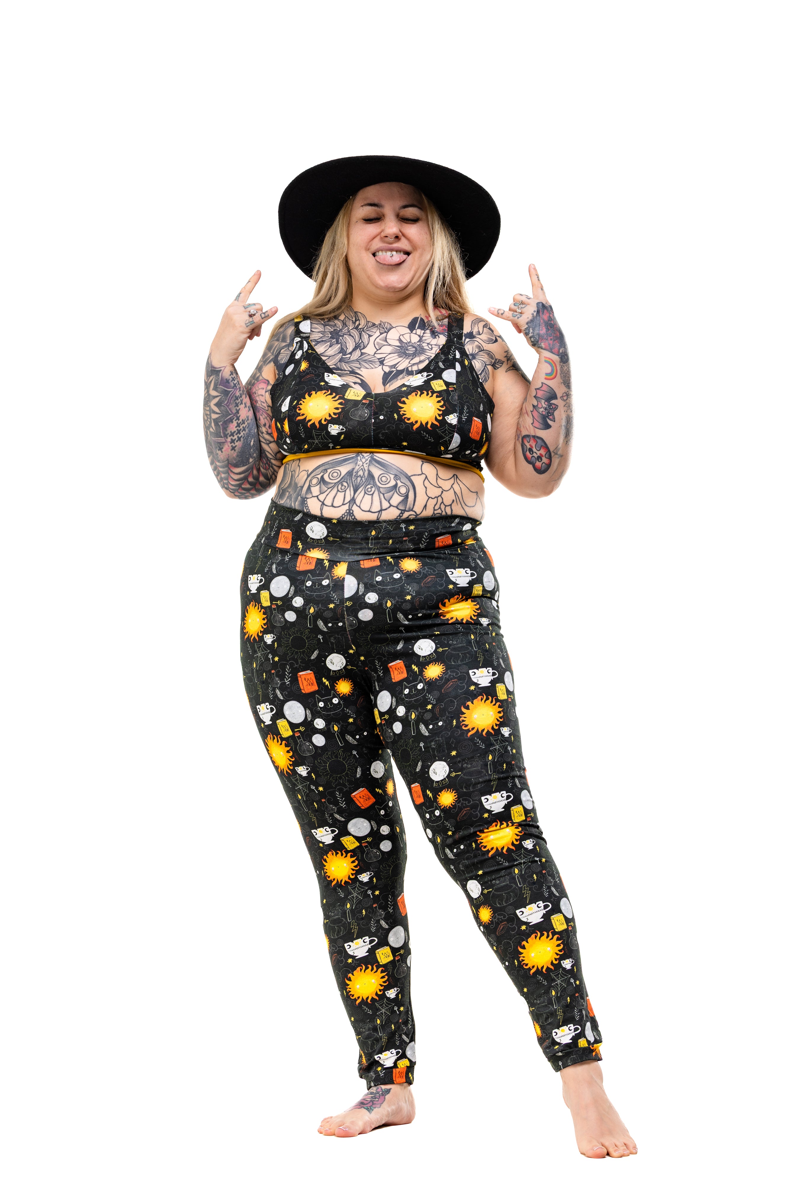 Comfort Bra | Wilde Mode X Katie Abey Solar WItch Print | Organic Cotton