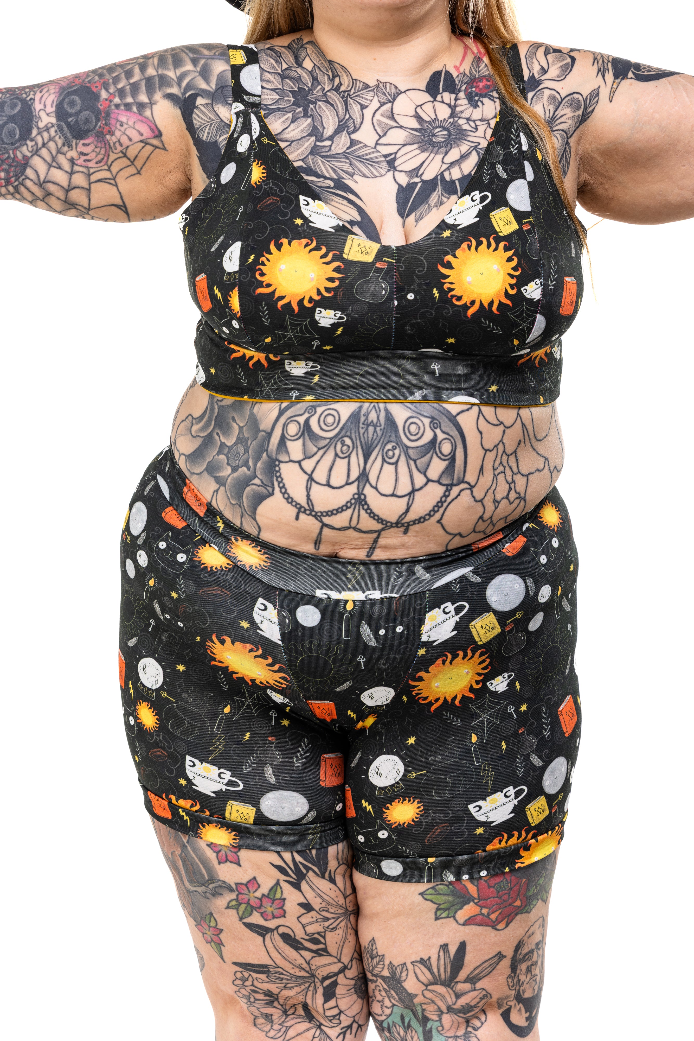 Comfort Bra | Wilde Mode X Katie Abey Solar WItch Print | Organic Cotton