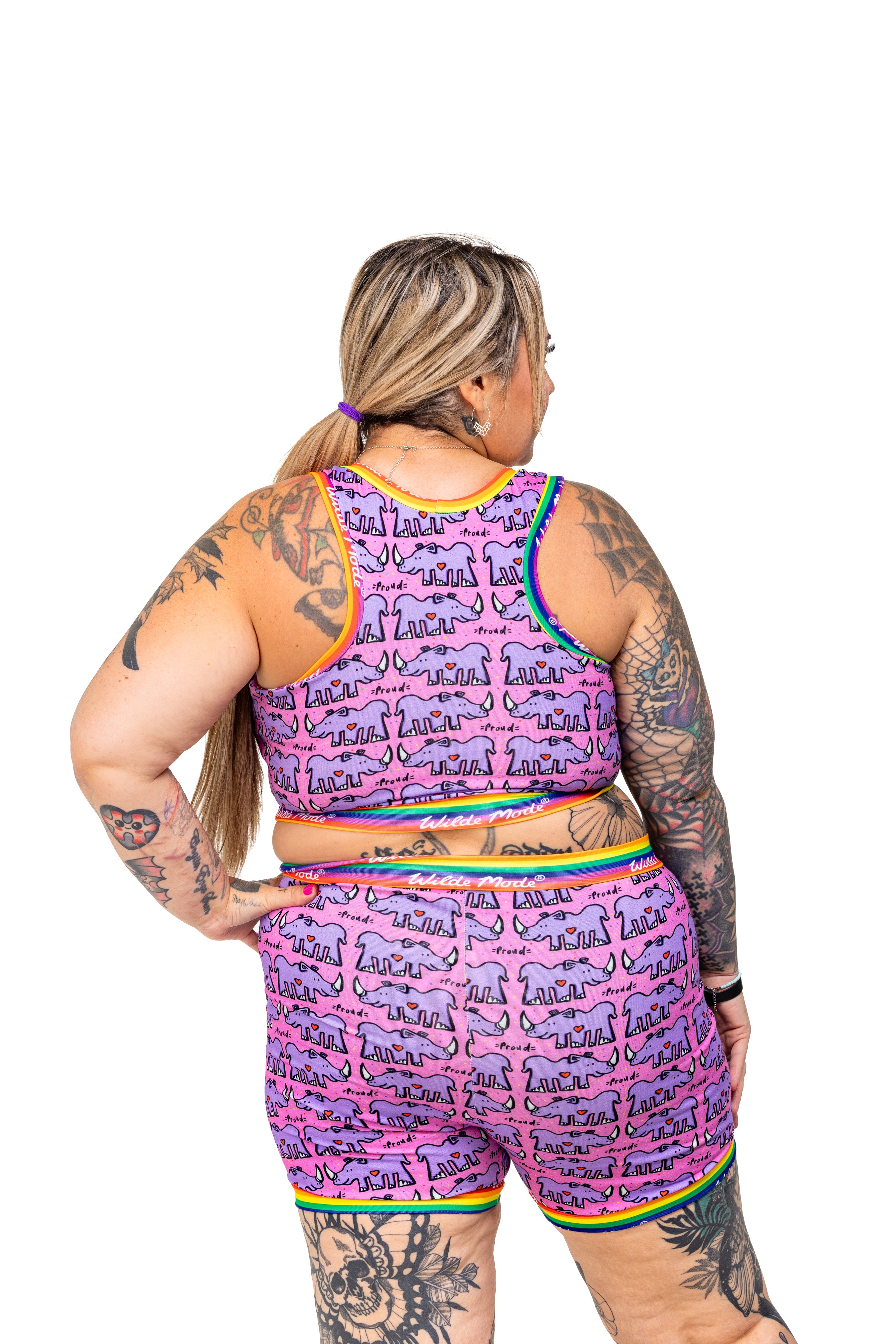 Comfort Bralette | Wilde Mode Pride Rhino | Organic Cotton