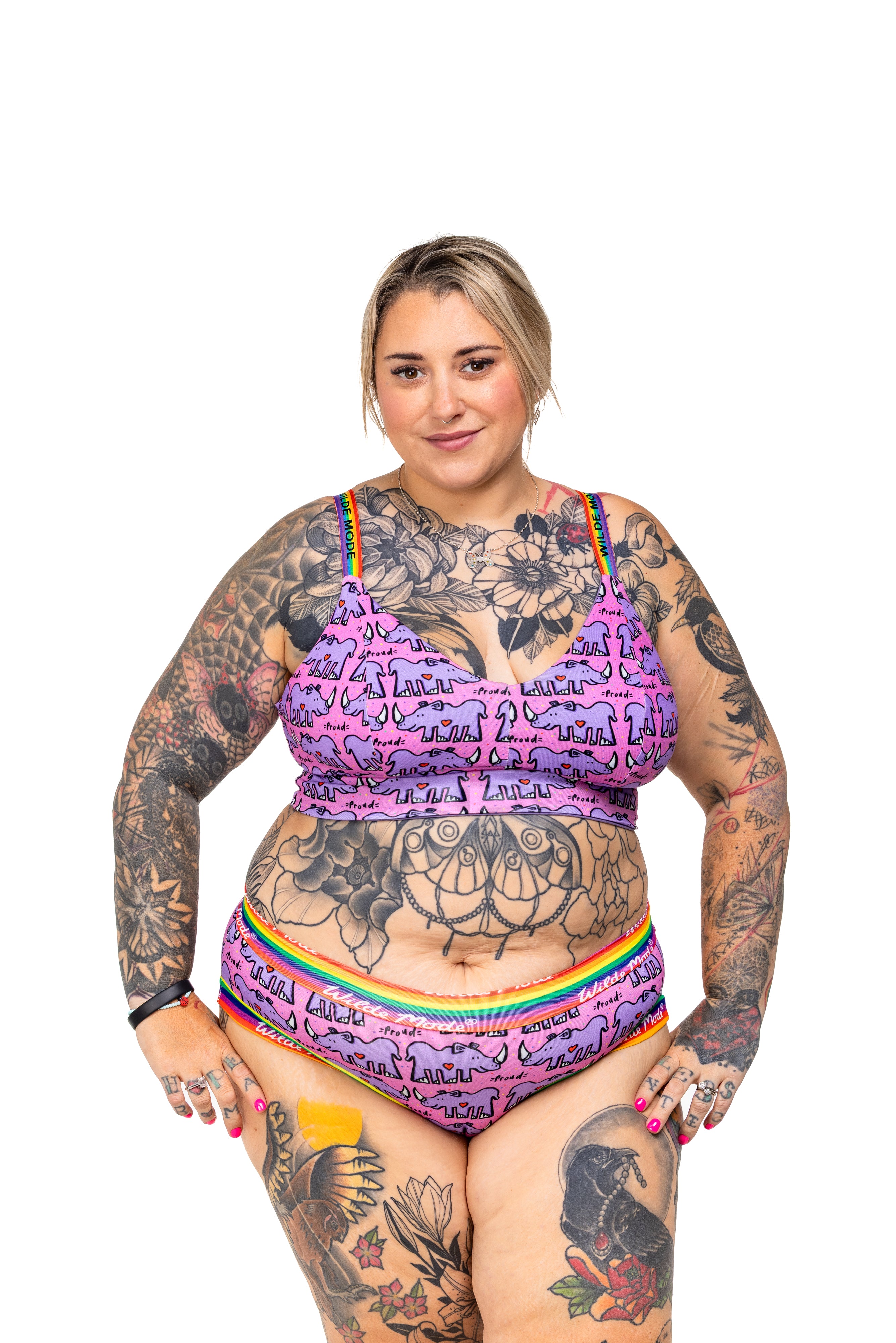 Comfort Bra | Wilde Mode Pride Rhino | Organic Cotton