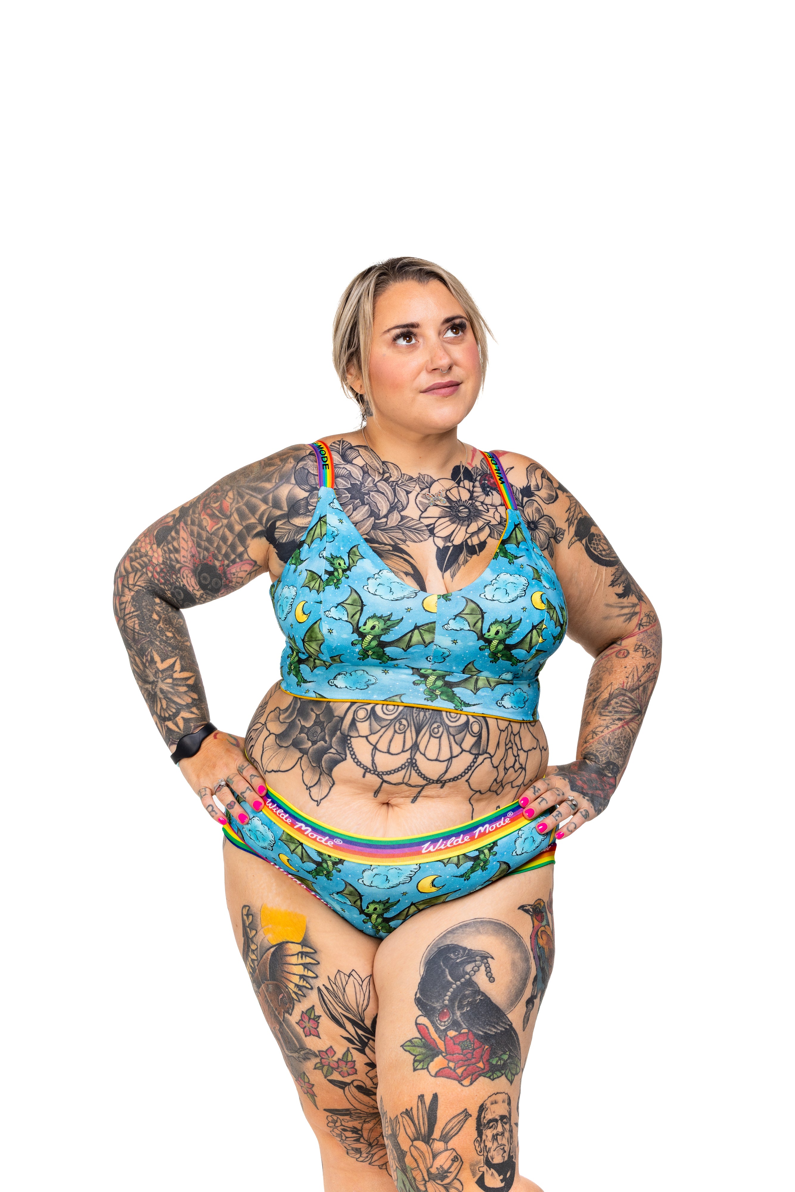 Wilde Mode Comfort Bra | Dragon Print | Organic Cotton