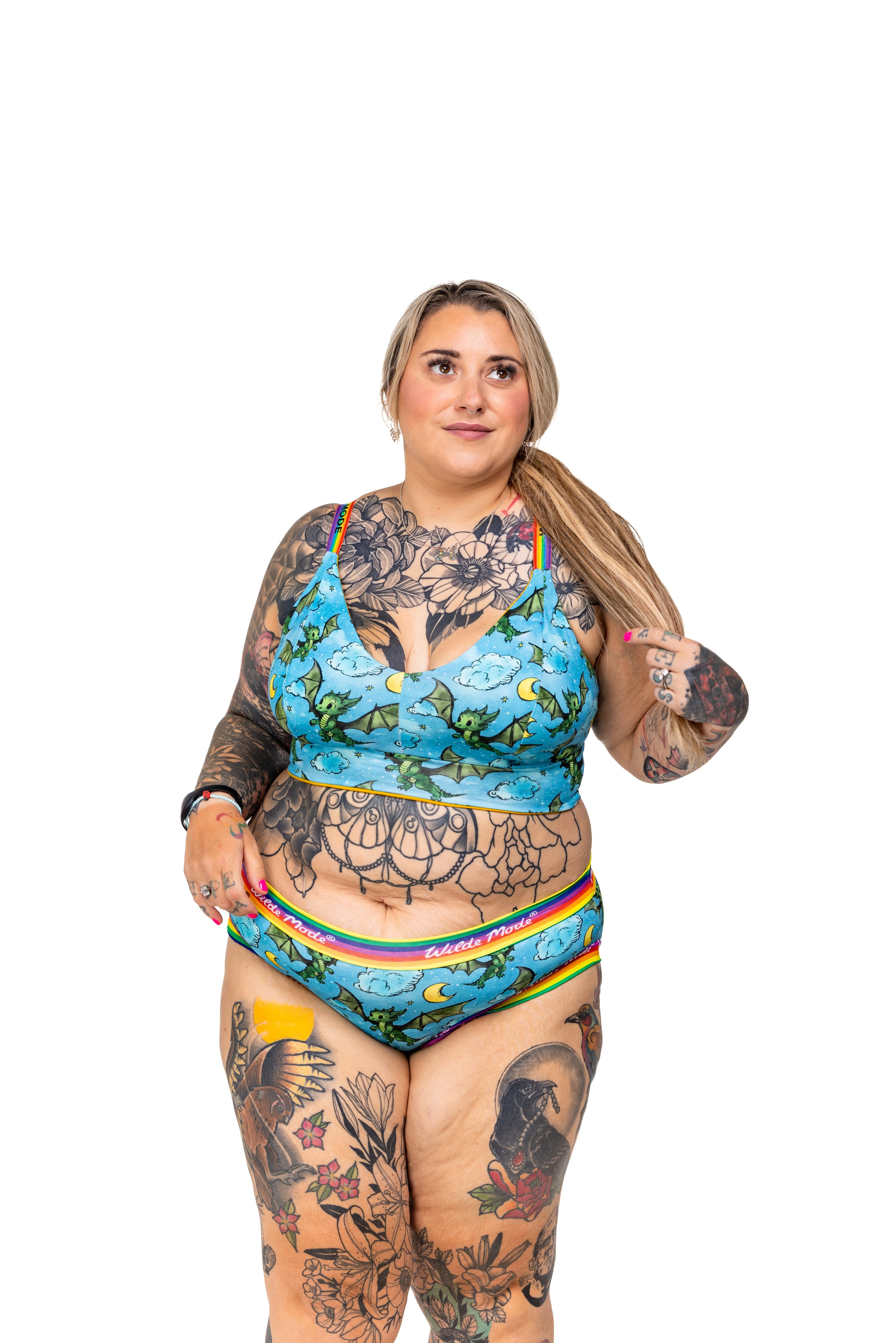 Wilde Mode Comfort Bra | Dragon Print | Organic Cotton
