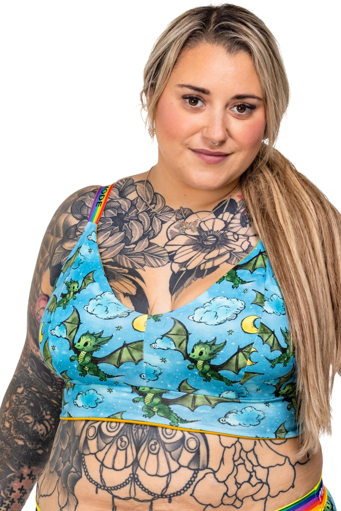 Wilde Mode Comfort Bra | Dragon Print | Organic Cotton