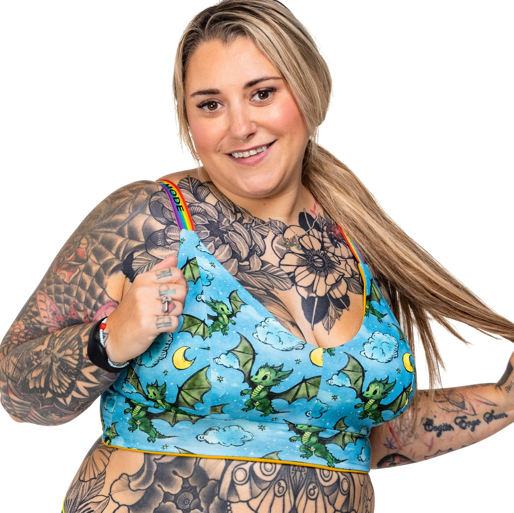 Wilde Mode Comfort Bra | Dragon Print | Organic Cotton