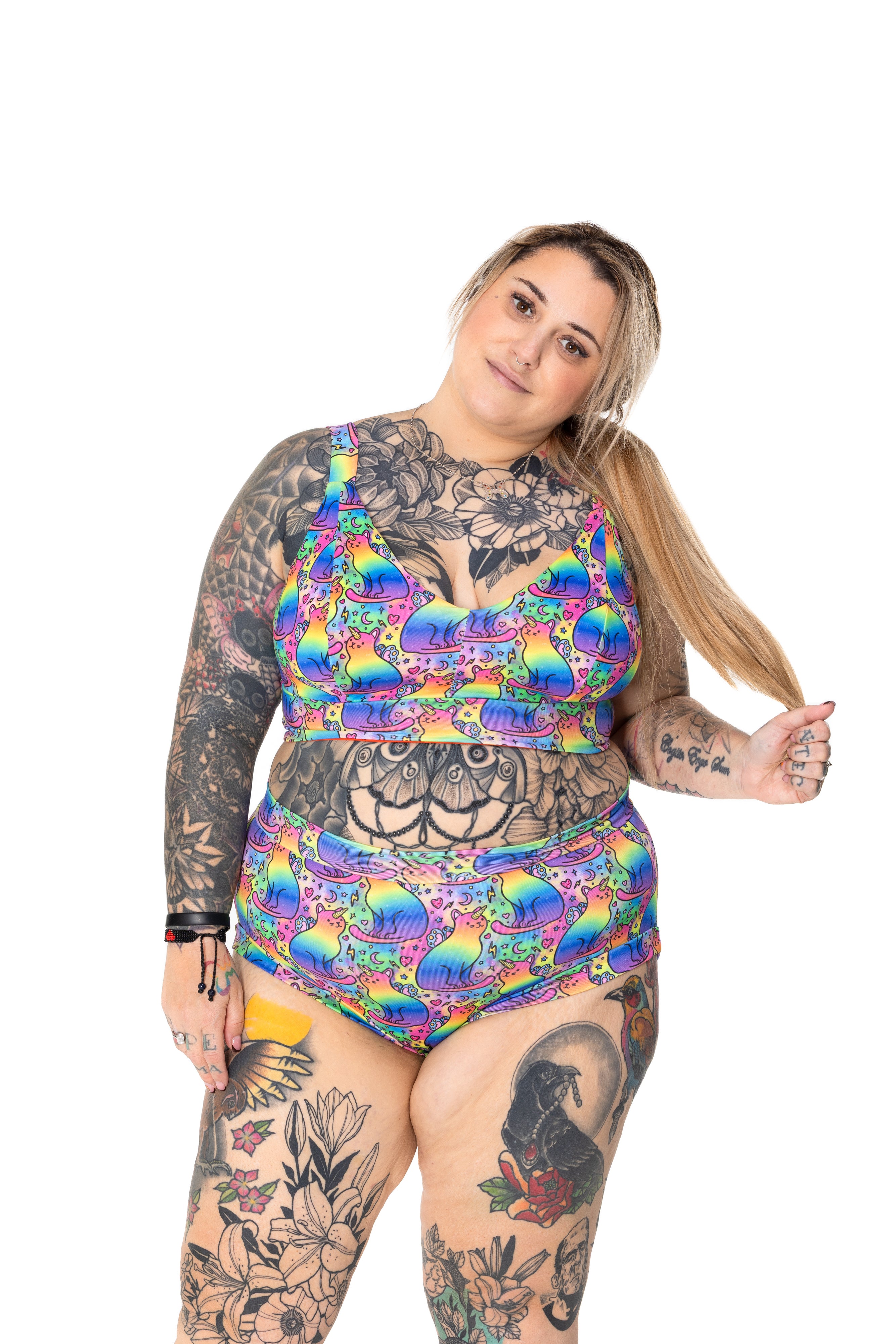 Comfort Briefs | Rainbow Unicorn Cats | Organic Cotton