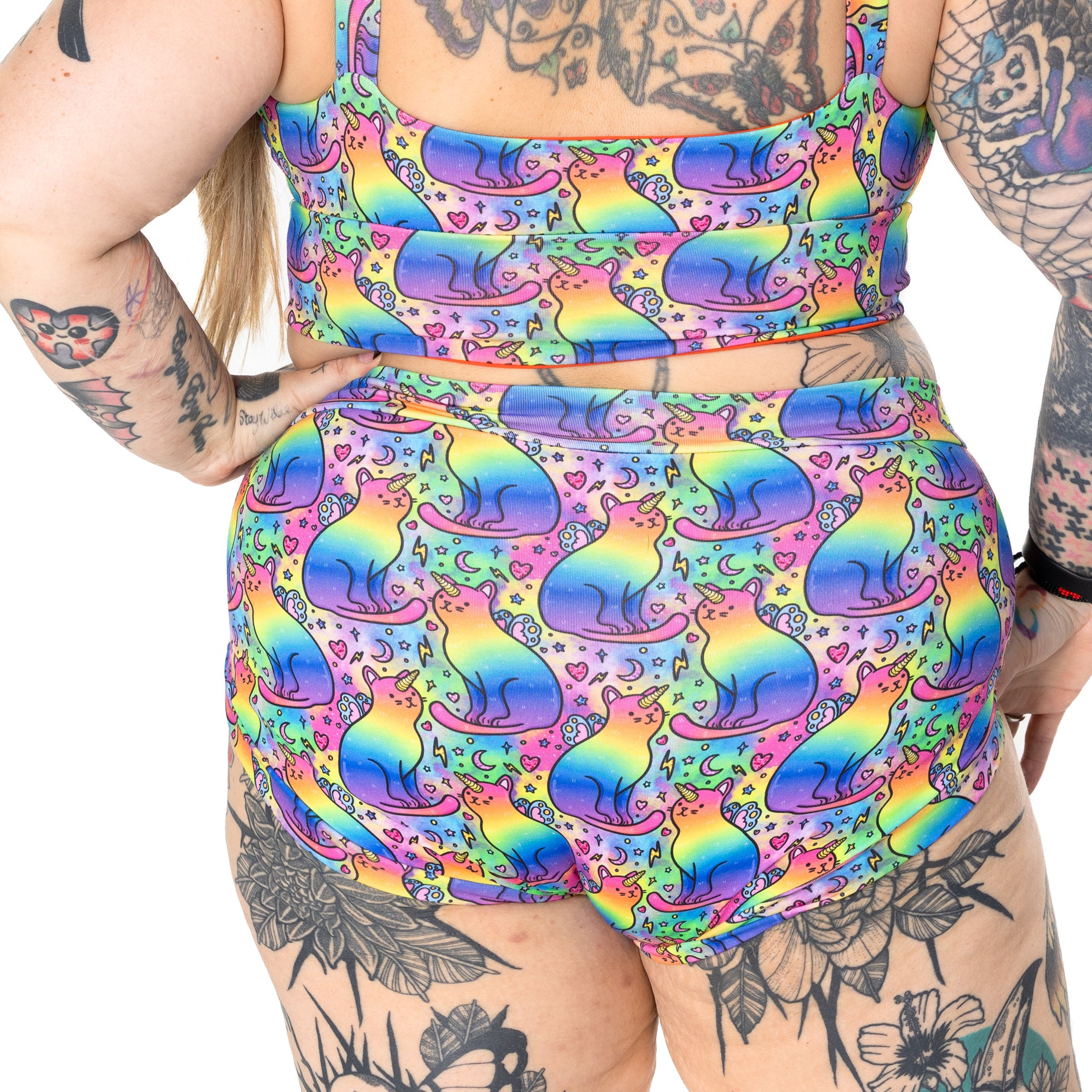 Comfort Briefs | Rainbow Unicorn Cats | Organic Cotton