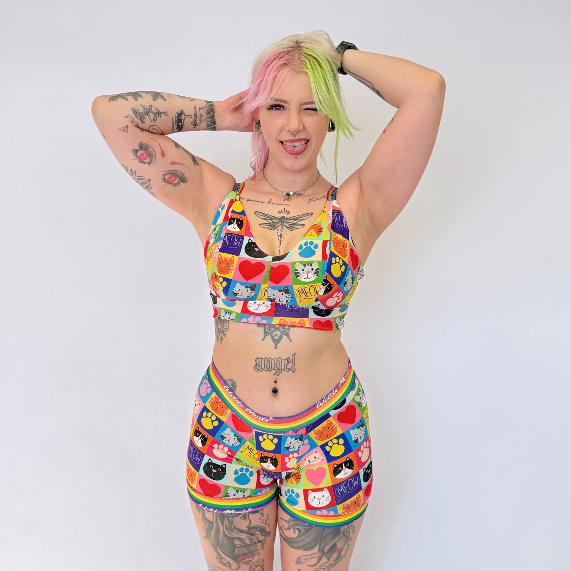 *NEW IN* Boxers | Wilde Mode Patchwork Cats | Organic Cotton