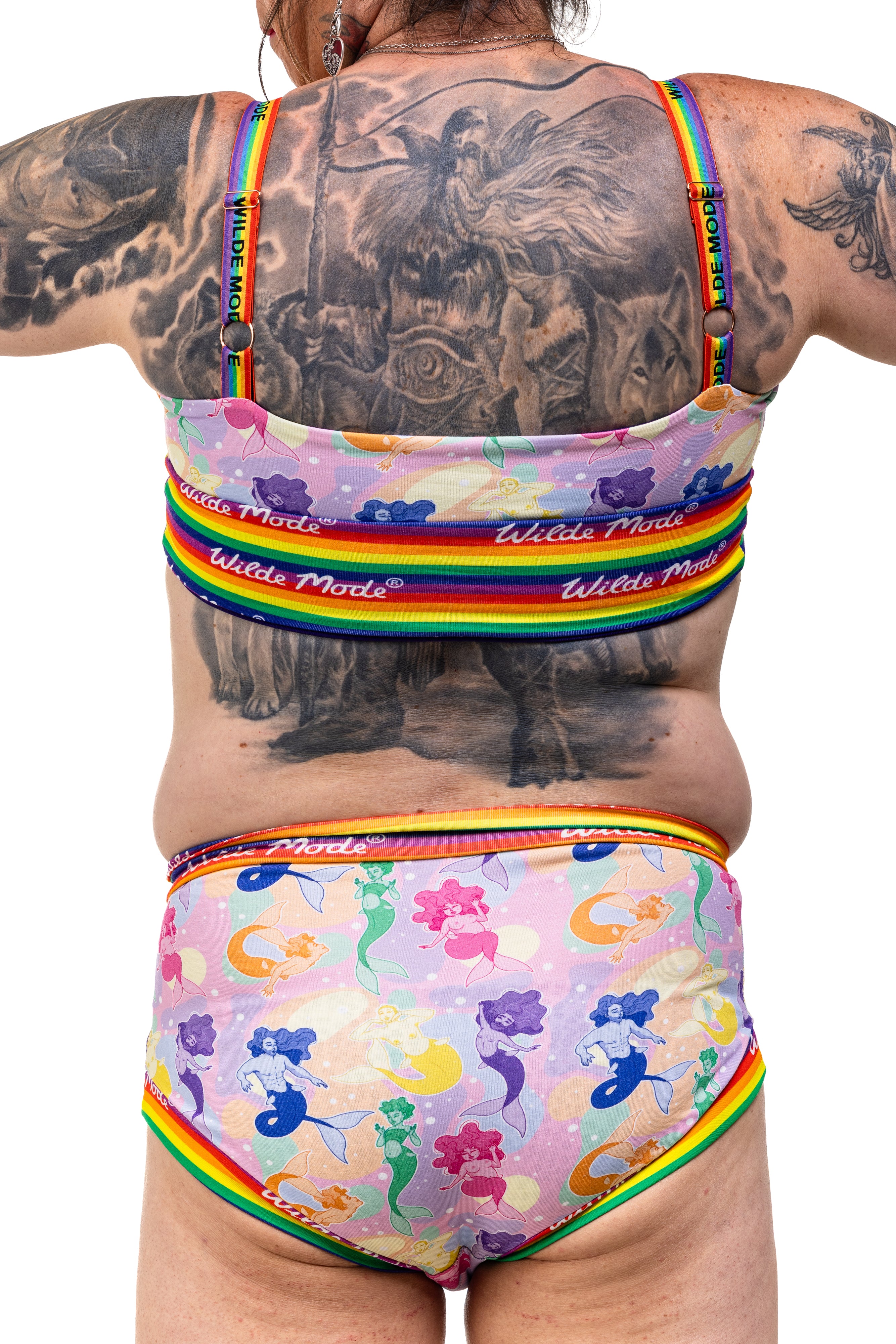 Comfort Bra | Wilde Mode Pride Merfolk | Organic Cotton