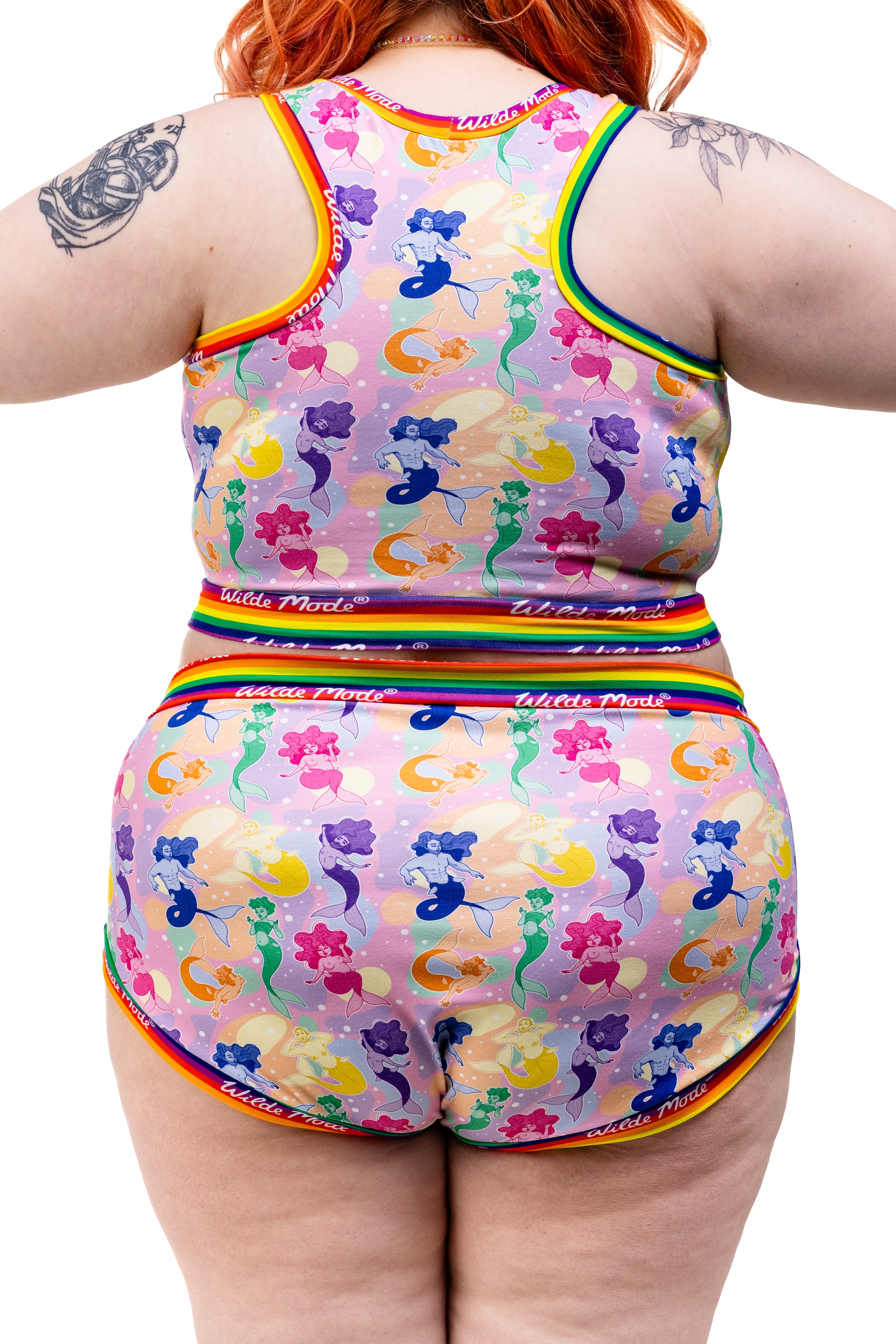 Comfort Bralette | Wilde Mode Pride Merfolk | Organic Cotton