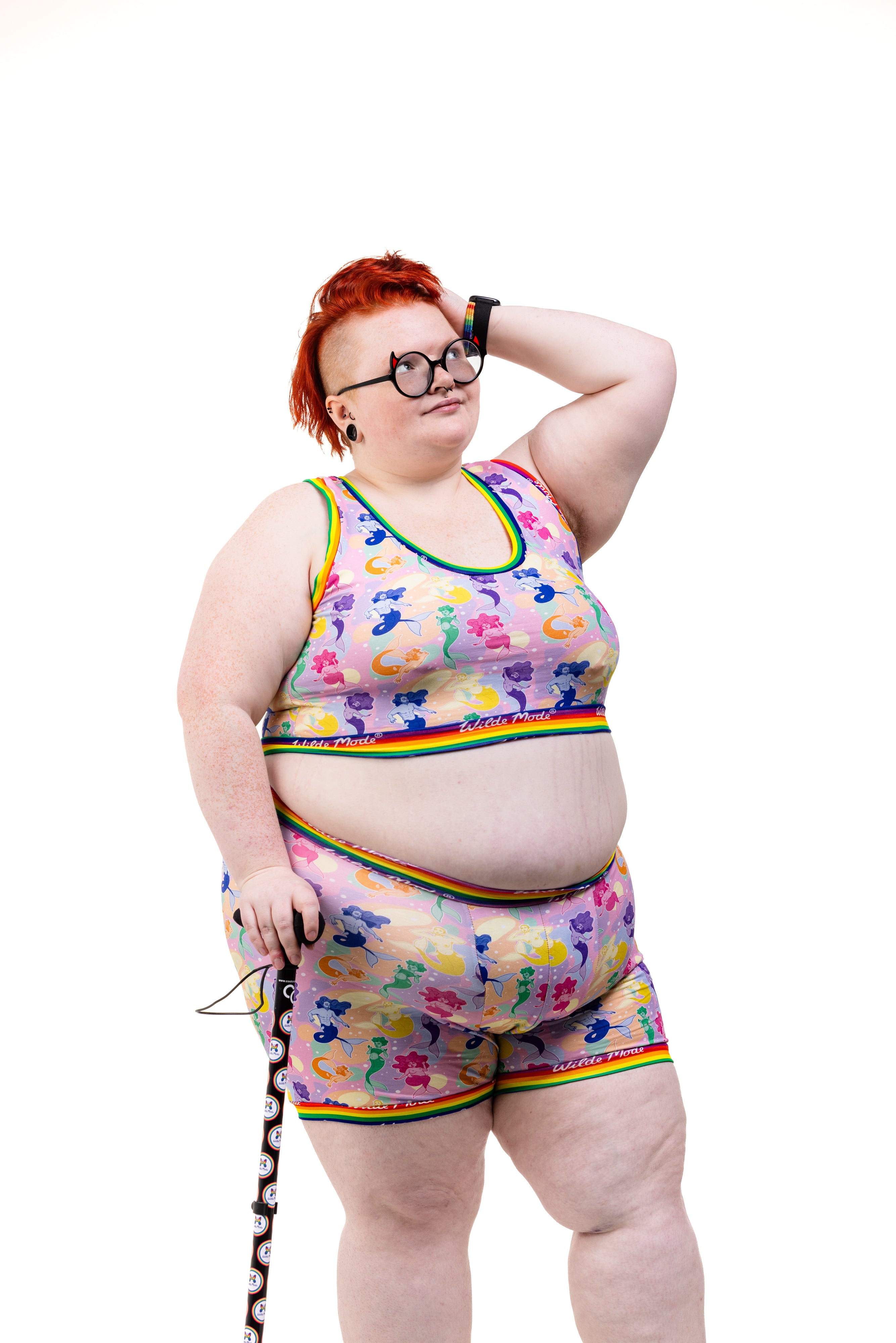 Comfort Bralette | Wilde Mode Pride Merfolk | Organic Cotton