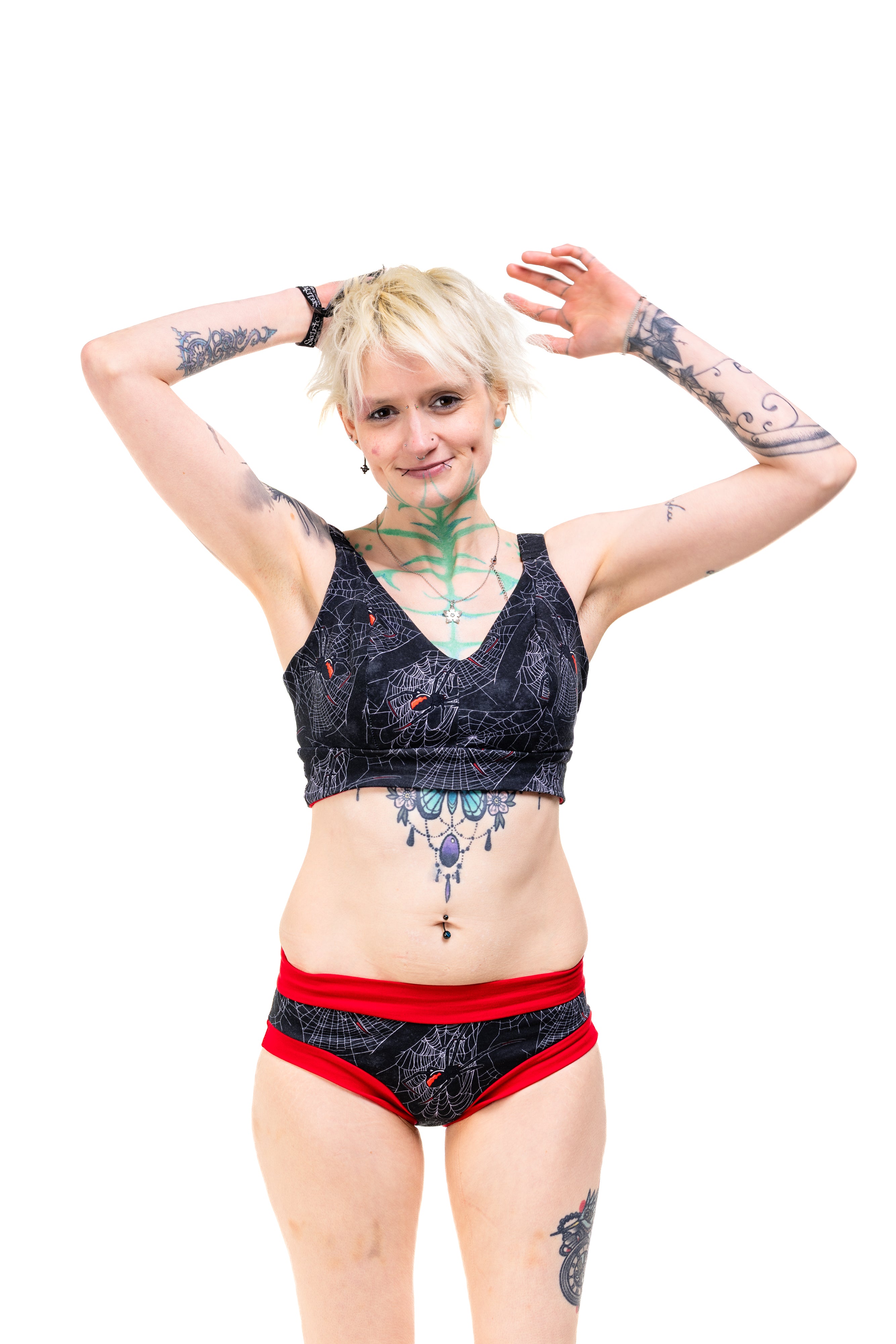 Wilde Mode Comfort Bra | Black Widow Print | Organic Cotton
